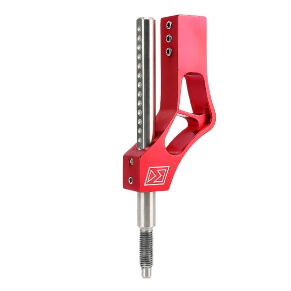 Car Modification Heightening Gear Shifter Extension Rod Adjustable Height Adjuster Lever Shift Lever with Adapters for Honda(Red)