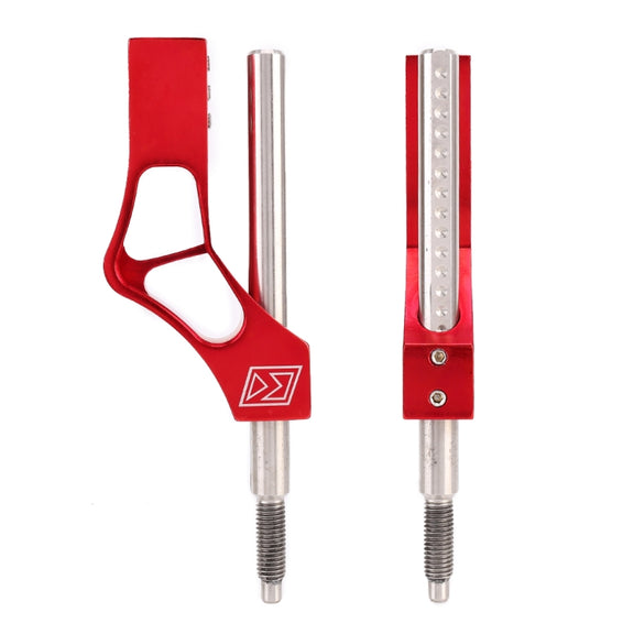 Car Modification Heightening Gear Shifter Extension Rod Adjustable Height Adjuster Lever Shift Lever with Adapters for Honda(Red)
