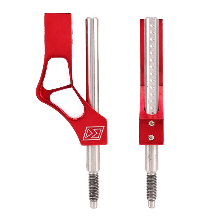 Car Modification Heightening Gear Shifter Extension Rod Adjustable Height Adjuster Lever Shift Lever with Adapters for Honda(Red)