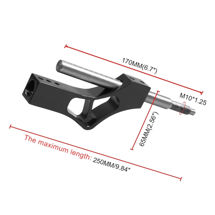 Car Modification Heightening Gear Shifter Extension Rod Adjustable Height Adjuster Lever Shift Lever with Adapters for Honda(Red)