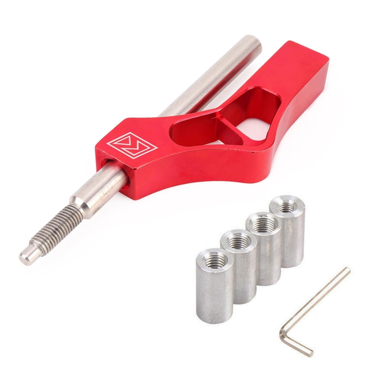 Car Modification Heightening Gear Shifter Extension Rod Adjustable Height Adjuster Lever Shift Lever with Adapters for Honda(Red)