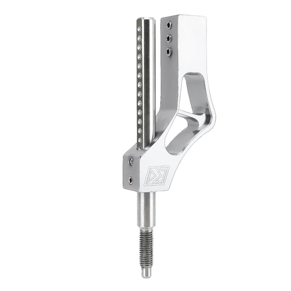 Car Modification Heightening Gear Shifter Extension Rod Adjustable Height Adjuster Lever Shift Lever with Adapters for Honda(Silver)