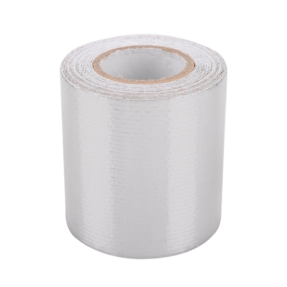 5m Exhaust Wrap Auto Motor Exhaust Heat Shield Aluminum Foil Paper Heat Resistant Wrap (Silver)