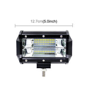 5 inch 18W 24 LED Water-resistant IP67 Two Bar Modified Off-road Lights Spotlight Light Car Work Lights, DC 9-48V(White Light)