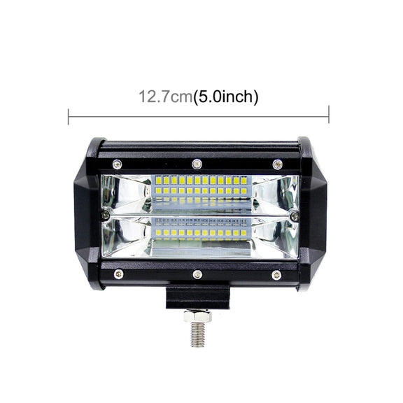 5 inch 18W 24 LED Water-resistant IP67 Two Bar Modified Off-road Lights Spotlight Light Car Work Lights, DC 9-48V(White Light)