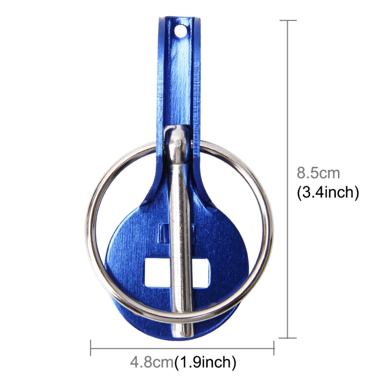 A Pair Universal Automobile Engine Cover Lock Carbon Fiber Hood Lock Car Modification Cover Lock Pull-type Engine Cover Lock Mount Bonnet Hood Pins Lock for Car Modification(Blue)