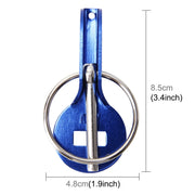 A Pair Universal Automobile Engine Cover Lock Carbon Fiber Hood Lock Car Modification Cover Lock Pull-type Engine Cover Lock Mount Bonnet Hood Pins Lock for Car Modification(Blue)