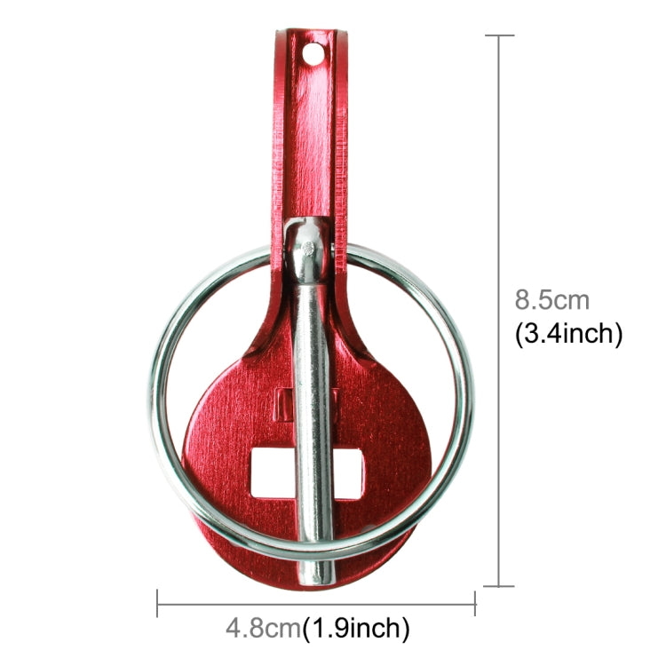 A Pair Universal Automobile Engine Cover Lock Carbon Fiber Hood Lock Car Modification Cover Lock Pull-type Engine Cover Lock Mount Bonnet Hood Pins Lock for Car Modification(Red)