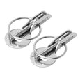A Pair Universal Automobile Engine Cover Lock Carbon Fiber Hood Lock Car Modification Cover Lock Pull-type Engine Cover Lock Mount Bonnet Hood Pins Lock for Car Modification(Silver) - Locks & Hasps by PMC TechLife | Online Shopping South Africa | PMC TechLife | Buy Now Pay Later Mobicred