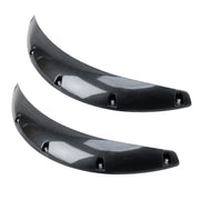 2 PCS 58cm Car Stickers Rubber Round Arc Strips Fender Flares Wheel Eyebrow Decal Sticker(Black)