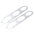 2 PCS Anti-collision Protection Decorative Bar Behind The Siege Car Decoration(Silver) - Trunk & Bumper Accessories by PMC TechLife | Online Shopping South Africa | PMC TechLife | Buy Now Pay Later Mobicred