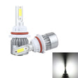 2 PCS 9007 18W 1800 LM 6000K IP68 Casnbus Constant Current Car LED Headlight with 2 COB Lamps, DC 9-36V(White Light) - LED Headlamps by PMC TechLife | Online Shopping South Africa | PMC TechLife | Buy Now Pay Later Mobicred