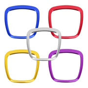 Car Auto Steering Wheel Decorative Ring Cover Trim Sticker Decoration for Audi(Blue)