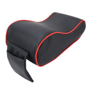 Universal Car PU Leather and Memory Foam Wrapped  Armrest Box Breathable Car Armrest Box Mat with Phone Holder Storage Bag(Black)