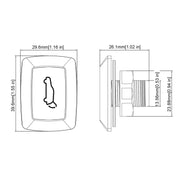 Universal Car Electric LED Light Tailgate Trunk Release Switch Rear Trunk Door Switch