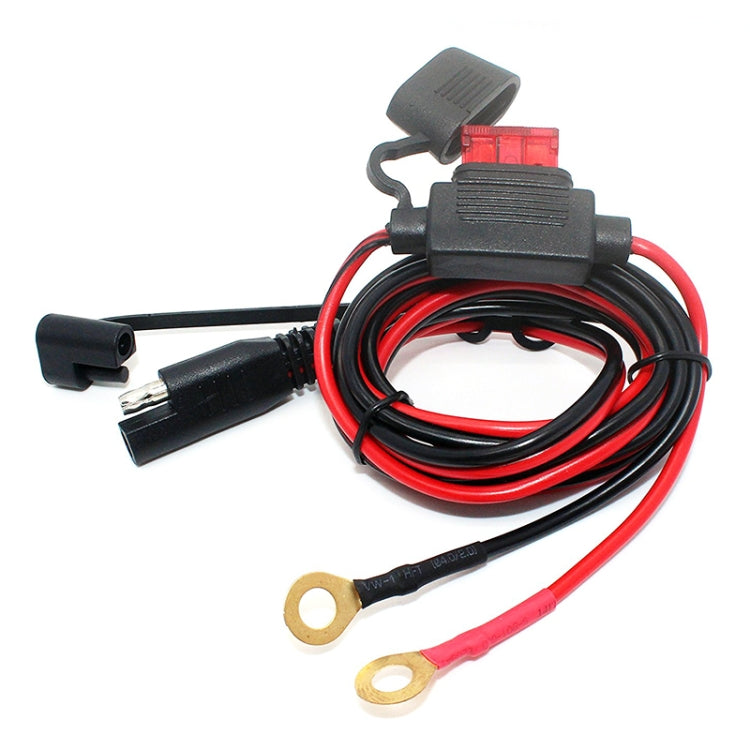 Motorcycle 5V 2.1A Water-resistant USB Charger Kit SAE to USB Adapter, with Extension Harness