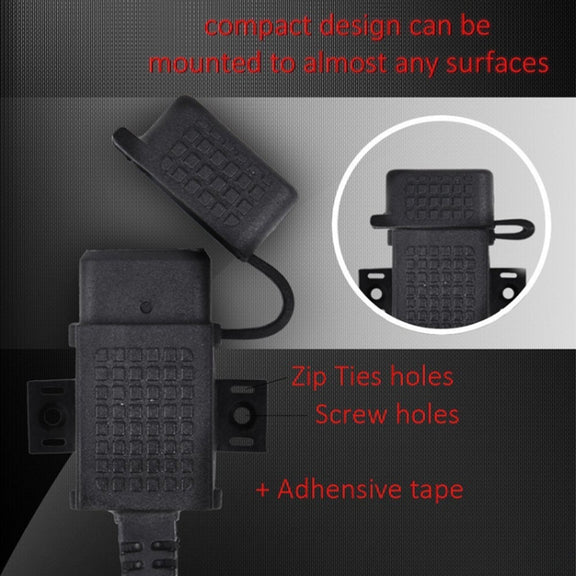 Motorcycle 5V 2.1A Water-resistant USB Charger Kit SAE to USB Adapter, with Extension Harness