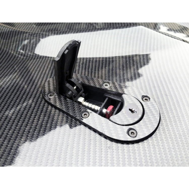 A Pair Car Modified Hood Lock General Racing Car Cover Lock with Keys(Black)