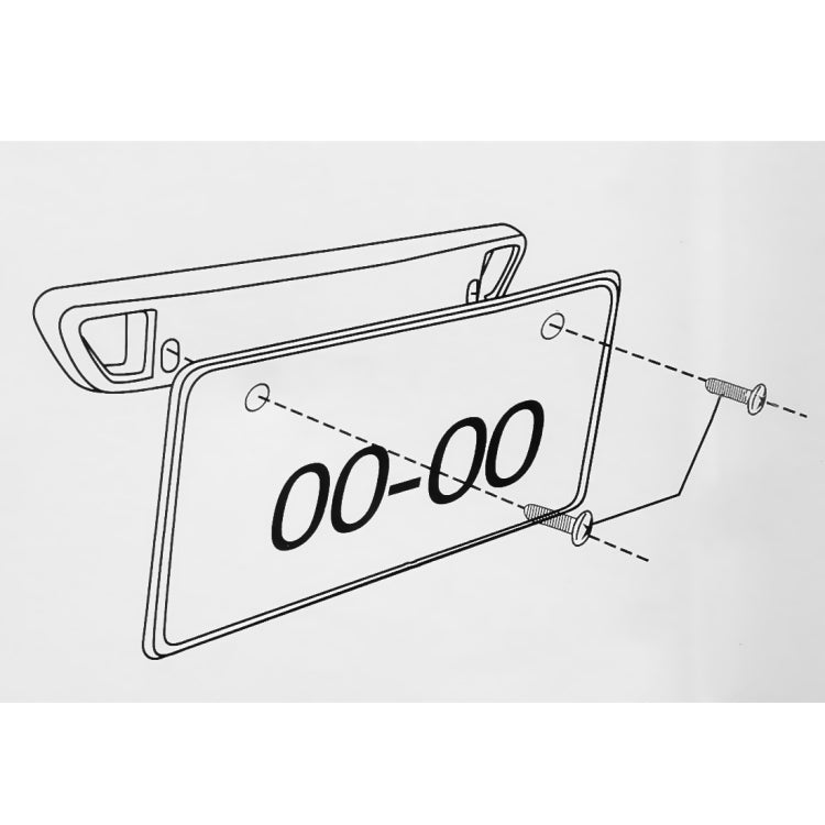 Universal Car License Holder Number Plate Frame Carbon Fiber License Plate Holder