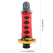 Universal Car Mask Leader Shape Metal Gear Shift Knob Modified Car Auto Transmission Shift Lever Knob