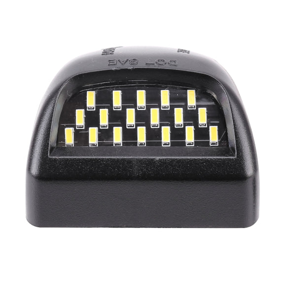 2 PCS DC 12V 3W 150LM 6000K LED License Plate Light 18LEDs SMD-4014 Bulbs Lamps for Chevrolet
