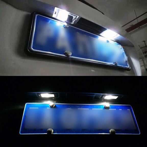 2 PCS DC 12V 3W 150LM 6000K LED License Plate Light 18LEDs SMD-4014 Bulbs Lamps for Chevrolet