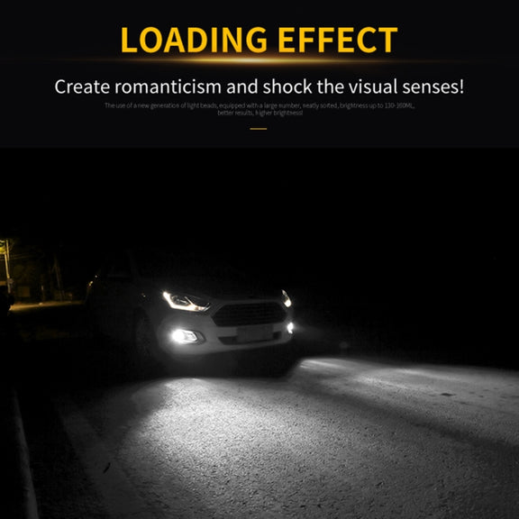 2 PCS H4 DC9-16V / 8.2W(H) 2.7W(L) / 6000K / 655LM Car Auto Fog Light 66LEDs SMD-2016 Lamps