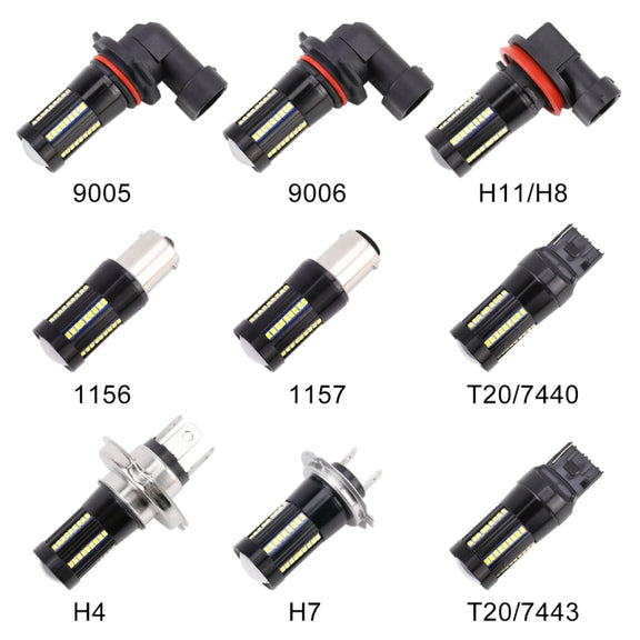 2 PCS H7 DC9-16V / 8.2W / 6000K / 655LM Car Auto Fog Light 66LEDs SMD-2016 Lamps
