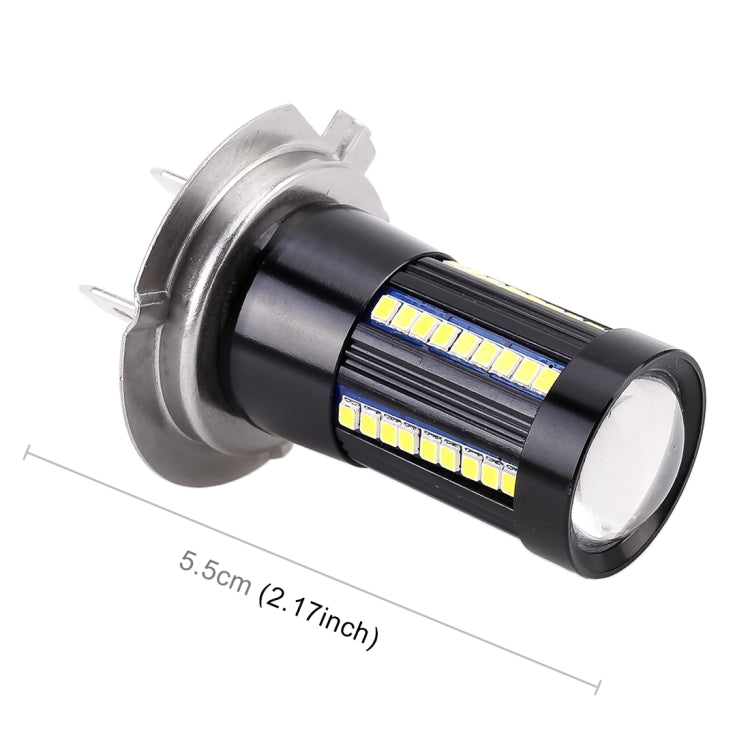 2 PCS H7 DC9-16V / 8.2W / 6000K / 655LM Car Auto Fog Light 66LEDs SMD-2016 Lamps