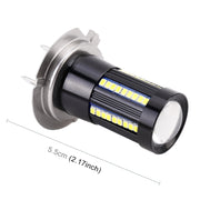 2 PCS H7 DC9-16V / 8.2W / 6000K / 655LM Car Auto Fog Light 66LEDs SMD-2016 Lamps