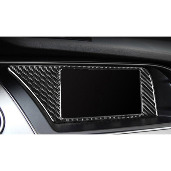 Car Carbon Fiber Inner Frame without Navigation Decorative Sticker for Audi A4L / A5 / Q5 2009-2016