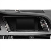 Car Carbon Fiber Navigation Outer Frame Decorative Sticker for Audi A4L / A5 / Q5 2009-2016
