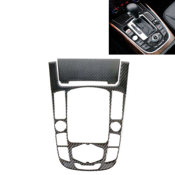 2 PCS Car Carbon Fiber Gear Panel Decorative Sticker for Audi A4L / A5 / Q5 2009-2016