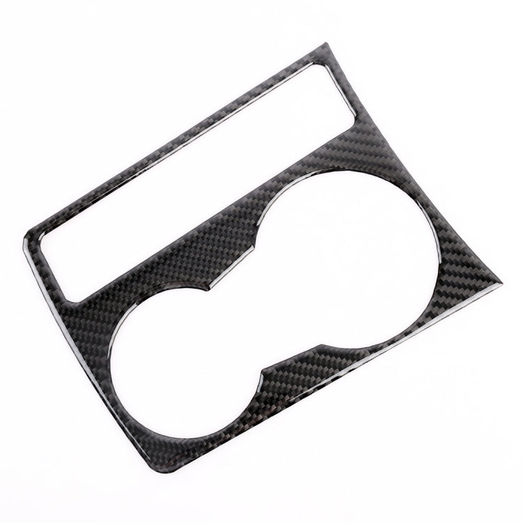 Car Carbon Fiber Water Cup Holder Decorative Sticker for Audi A4L / A5 / Q5 2009-2016