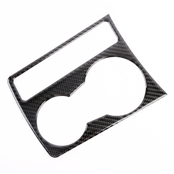 Car Carbon Fiber Water Cup Holder Decorative Sticker for Audi A4L / A5 / Q5 2009-2016