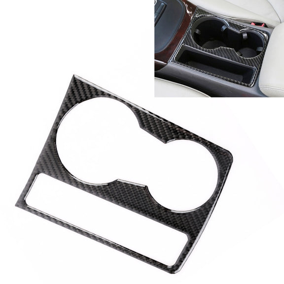 Car Carbon Fiber Water Cup Holder Decorative Sticker for Audi A4L / A5 / Q5 2009-2016