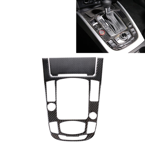 2 PCS Car Carbon Fiber Gear Panel Decorative Sticker for Audi A4L / A5 / Q5 2009-2016