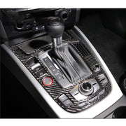 2 PCS Car Carbon Fiber Gear Panel Decorative Sticker for Audi A4L / A5 / Q5 2009-2016