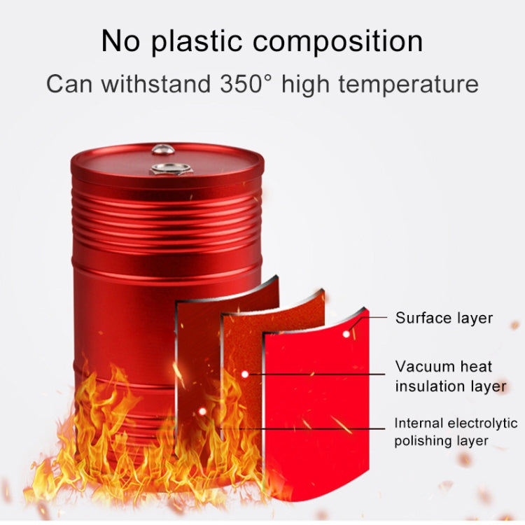 Universal Portable Car Metal Trash Rubbish Bin Ashtray(Red)