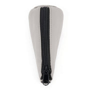 Universal Nonslip Breathable Genuine Leather Car Gear Shift Knob Cover(Grey)