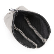Universal Nonslip Breathable Genuine Leather Car Gear Shift Knob Cover(Grey)