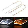 2 PCS 30cm DC12V 3.2W Ultra-thin Car Auto Double Colors Turn Lights / Running Lights (Turn Lights: Yellow Light; Running Lights: White Light) - Running Lights by PMC TechLife | Online Shopping South Africa | PMC TechLife | Buy Now Pay Later Mobicred