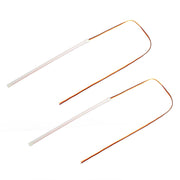 2 PCS 30cm DC12V 3.2W Ultra-thin Car Auto Double Colors Turn Lights / Running Lights (Turn Lights: Yellow Light; Running Lights: White Light)