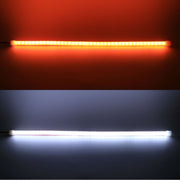 2 PCS 30cm DC12V 3.2W Ultra-thin Car Auto Double Colors Turn Lights / Running Lights (Turn Lights: Yellow Light; Running Lights: White Light)
