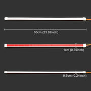 2 PCS 60cm DC12V 5W Ultra-thin Car Auto Double Colors Turn Lights / Running Lights (Turn Lights: Yellow Light; Running Lights: White Light)