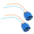 2 PCS Car 9005 Bulb Holder Base Female Socket with Wire - Wires by PMC TechLife | Online Shopping South Africa | PMC TechLife | Buy Now Pay Later Mobicred