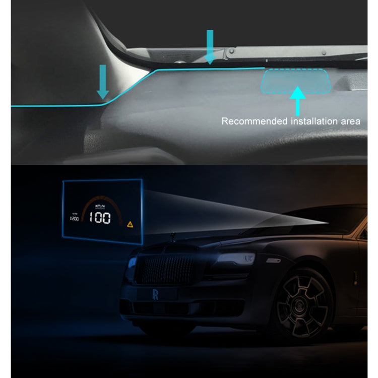 V13 4.5 inch Universal Car OBD HUD Vehicle-mounted Head Up Display