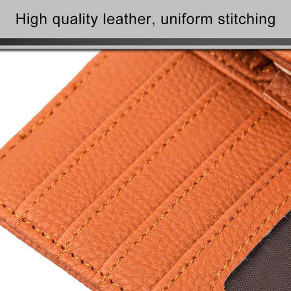 DERANFU 3 In 1 Lichee Texture Multi-function Car Hang Type Leather Towel Box with Card Slot & CD Slot(Brown)