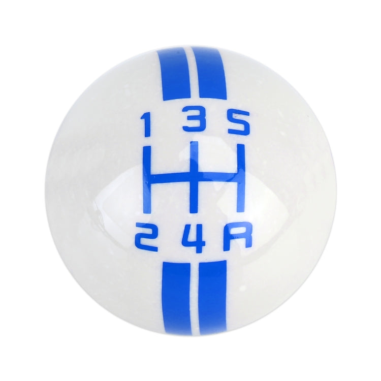 Universal Vehicle Ball Shape Modified Resin Shifter Manual 5-Speed Gear Shift Knob(Blue)