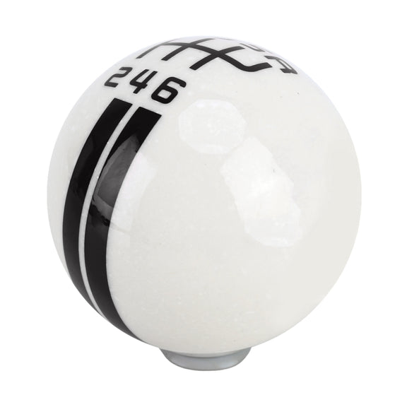 Universal Vehicle Ball Shape Modified Resin Shifter Manual 6-Speed Right-R Gear Shift Knob(Black)